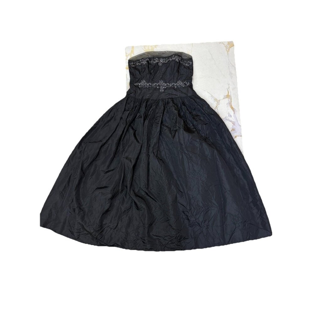 Strapless Goth Steampunk Gown Size M Halloween Ball Gothic Bride Masquerade Vamp